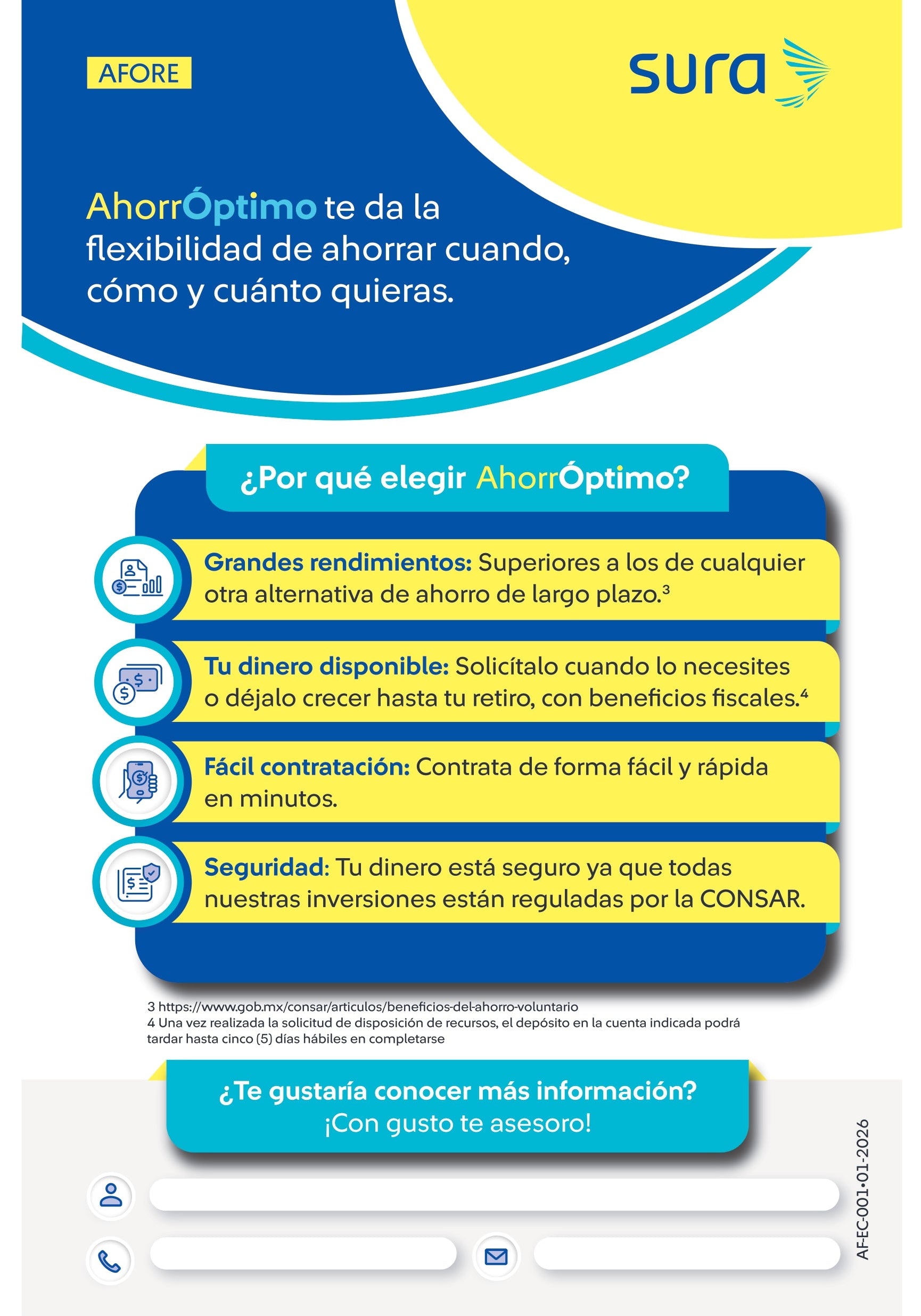 Flyer 1/2 Carta AhorrÓptimo