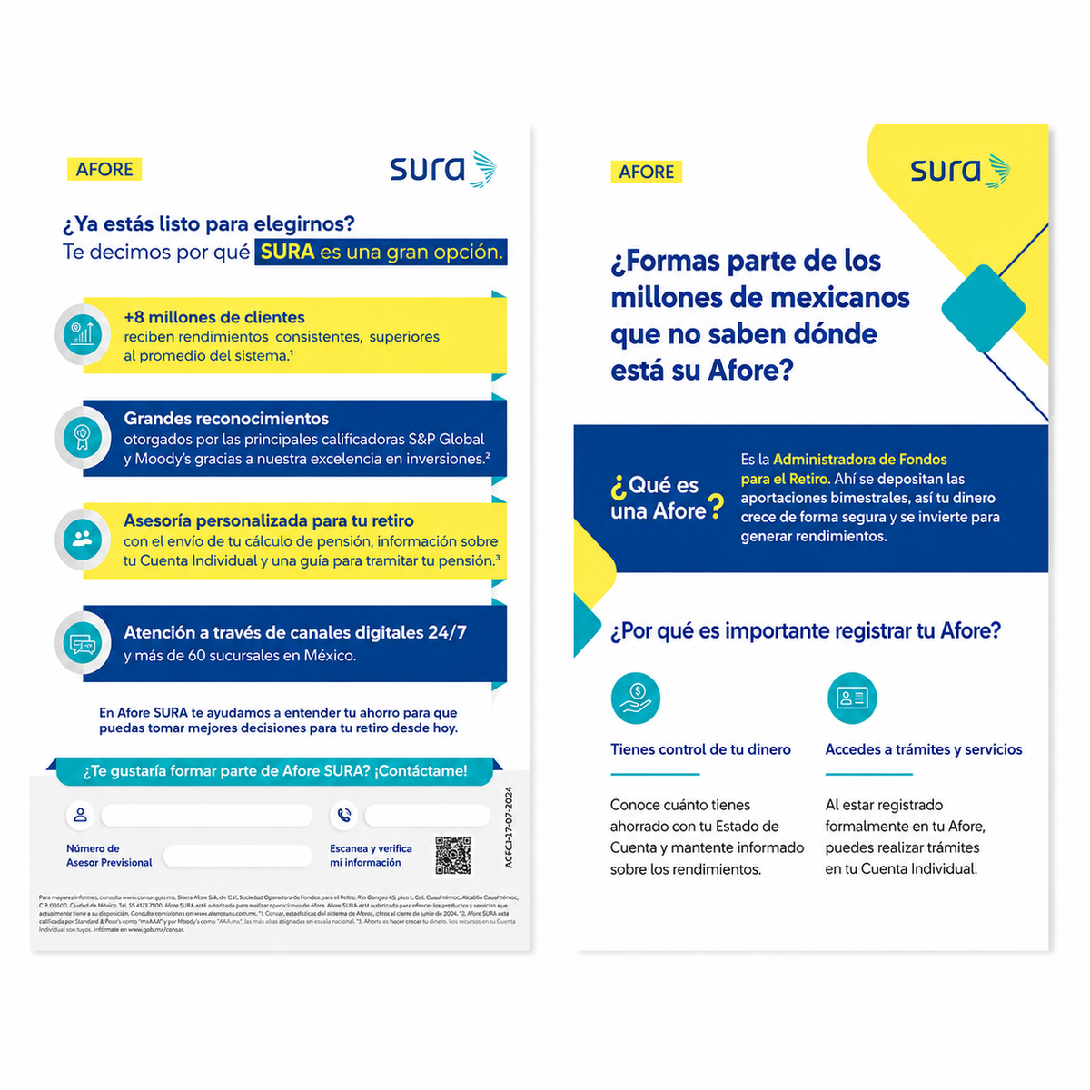Flyer 1/2 Carta Afore Sura